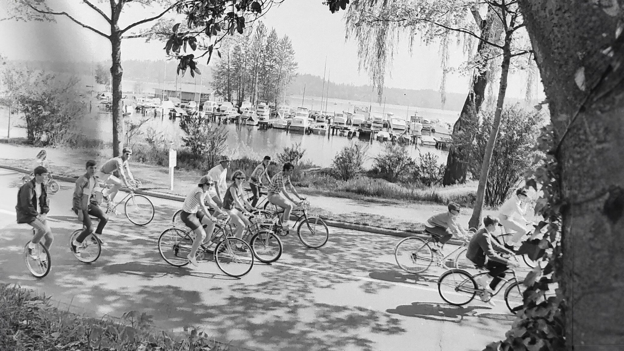 Ch.-4-1968-Bicycle-Sunday-3200x900 Bike enthusiasts in 1986 as shown in the Seattle P-I