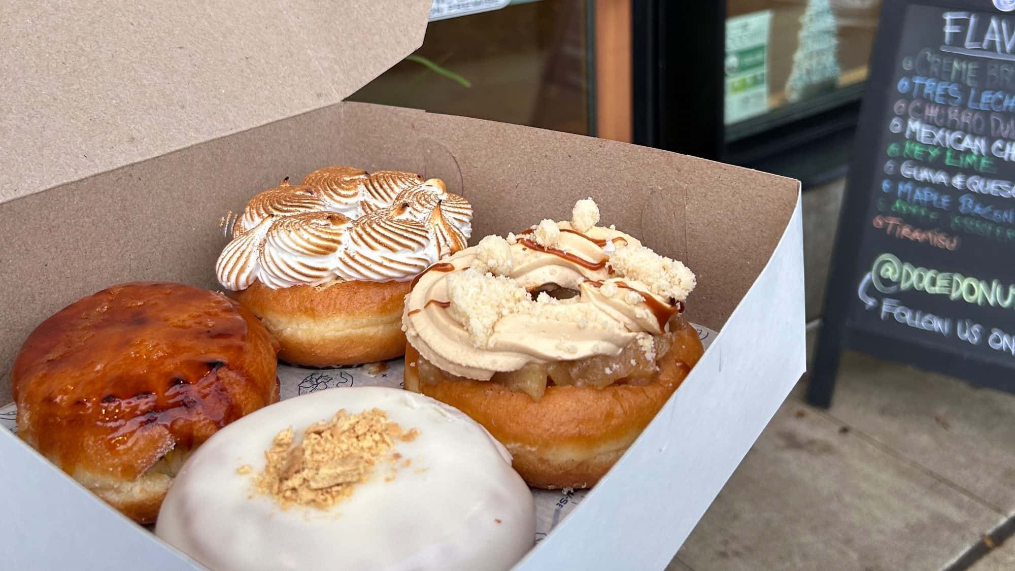 Doce2-16-9-2000x1125 Doce doughnuts: tres leches, apple cobbler, guava + cheese, and passion fruit crème brulee.
