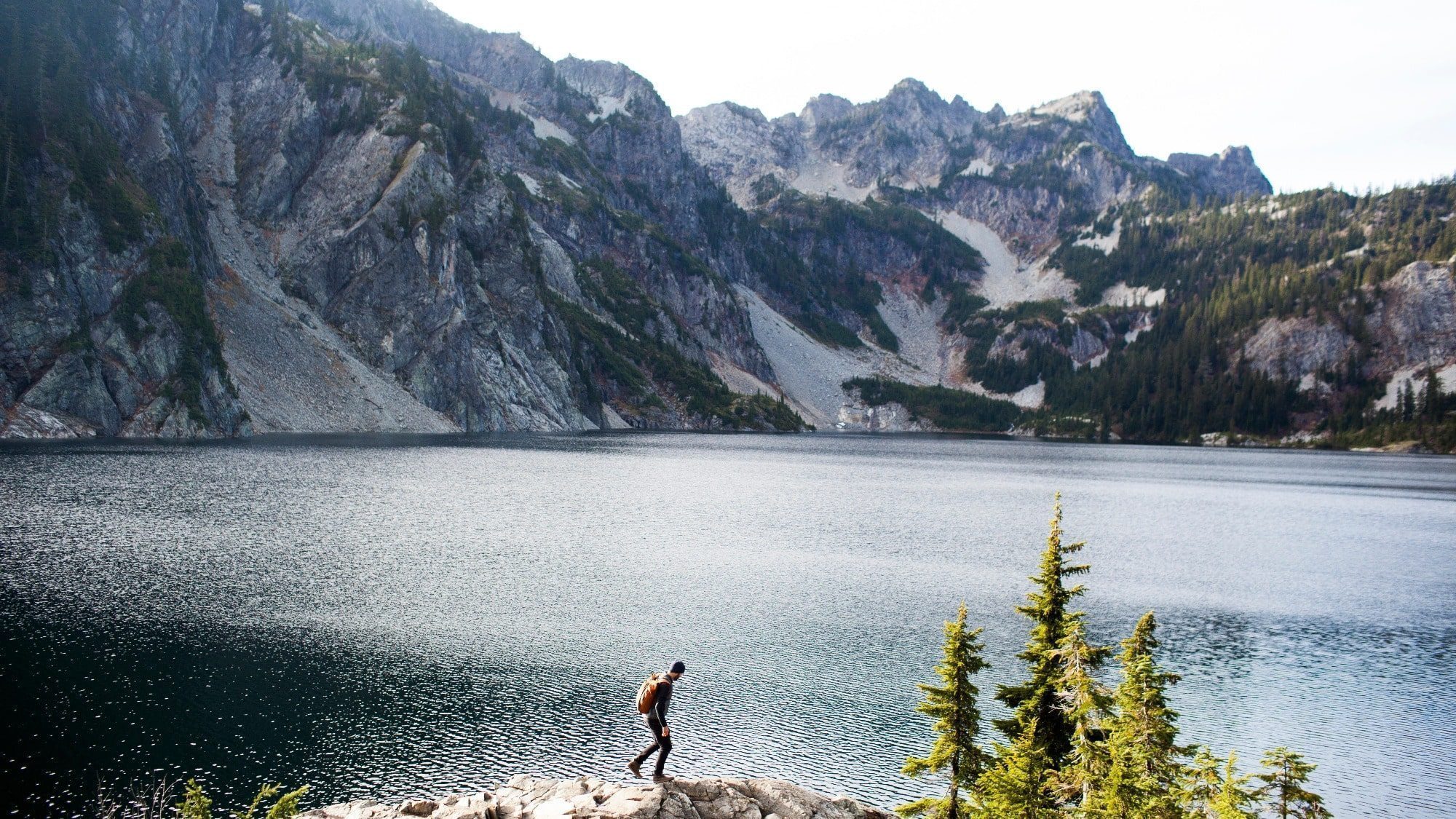 Lake in King County Snow Lake in King County was voted the best place for a hike.