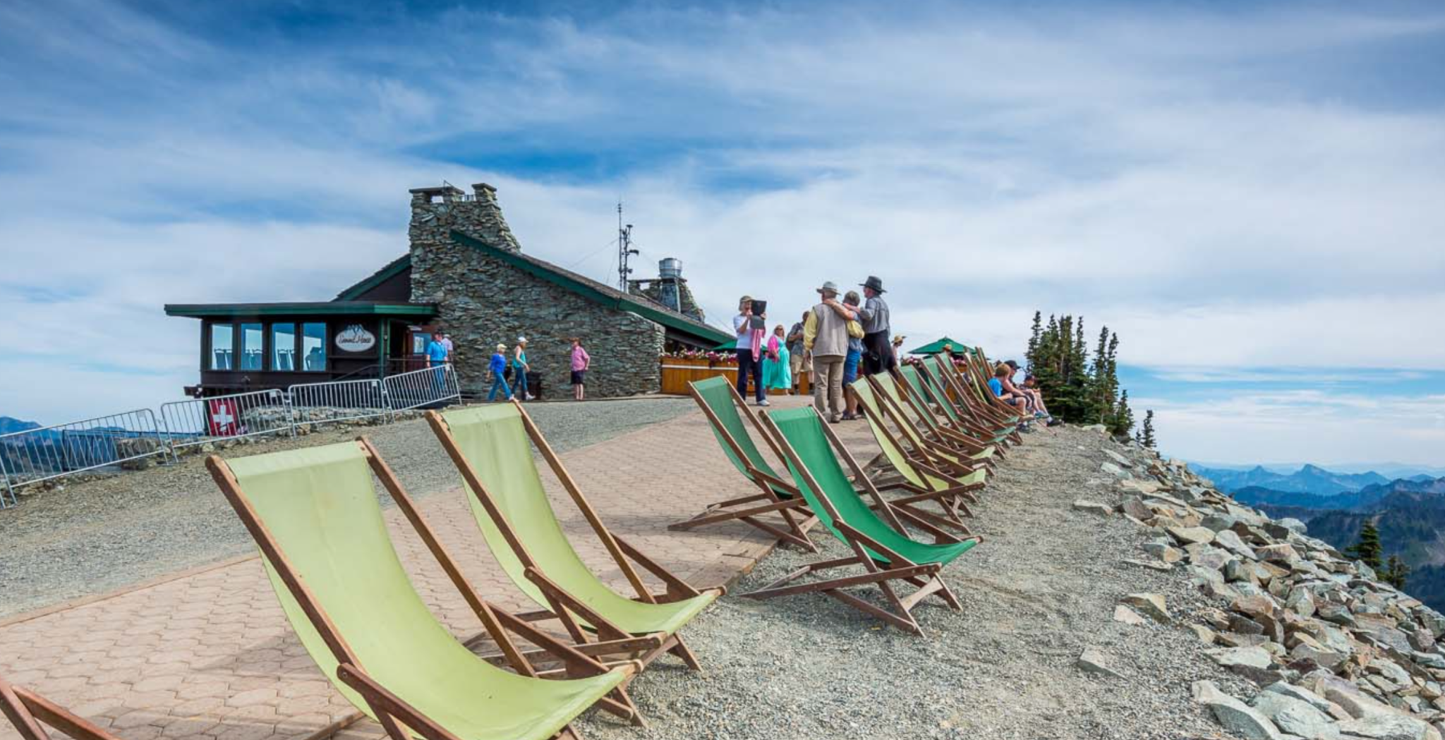 Summit House and Chairs-cropped (1)-cropped The Summit House Restaurant accessible by gondola
